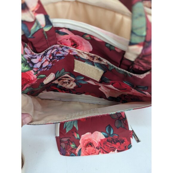 Canvas Life Pink Floral Laptop Case Messenger Bag with Wide Shoulder Strap - Picture 11 of 11